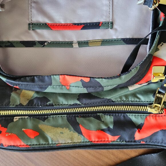 TUMI Voyageur Carmel Crossbody Bag Purse Camouflage Print - Picture 5 of 8